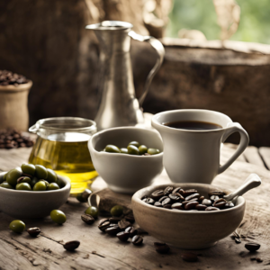 coffee and olive oil