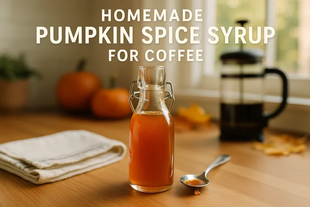 pumpkin spice homemade syrup