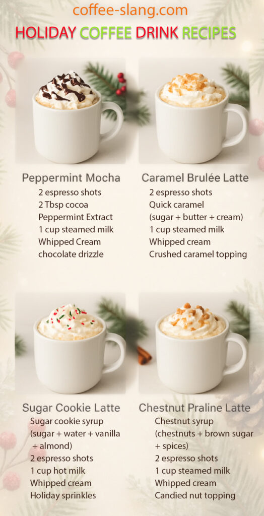 holiday beverage coffee recipes
