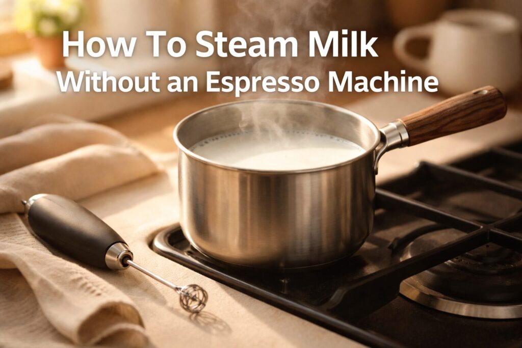 how to steam milk without an espresso machine