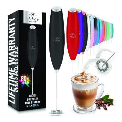 Zulay Kitchen Handheld Milk Frother