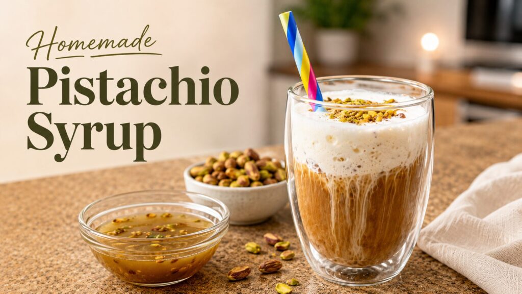 homemade pistachio syrup
