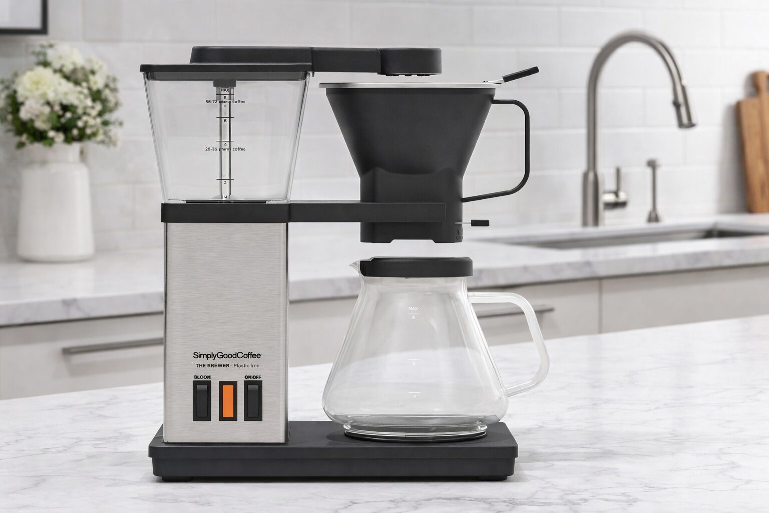 Simply Good Coffee Brewer — plastic-free automatic drip coffee maker