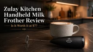 zulay kitchen handheld milk frother review