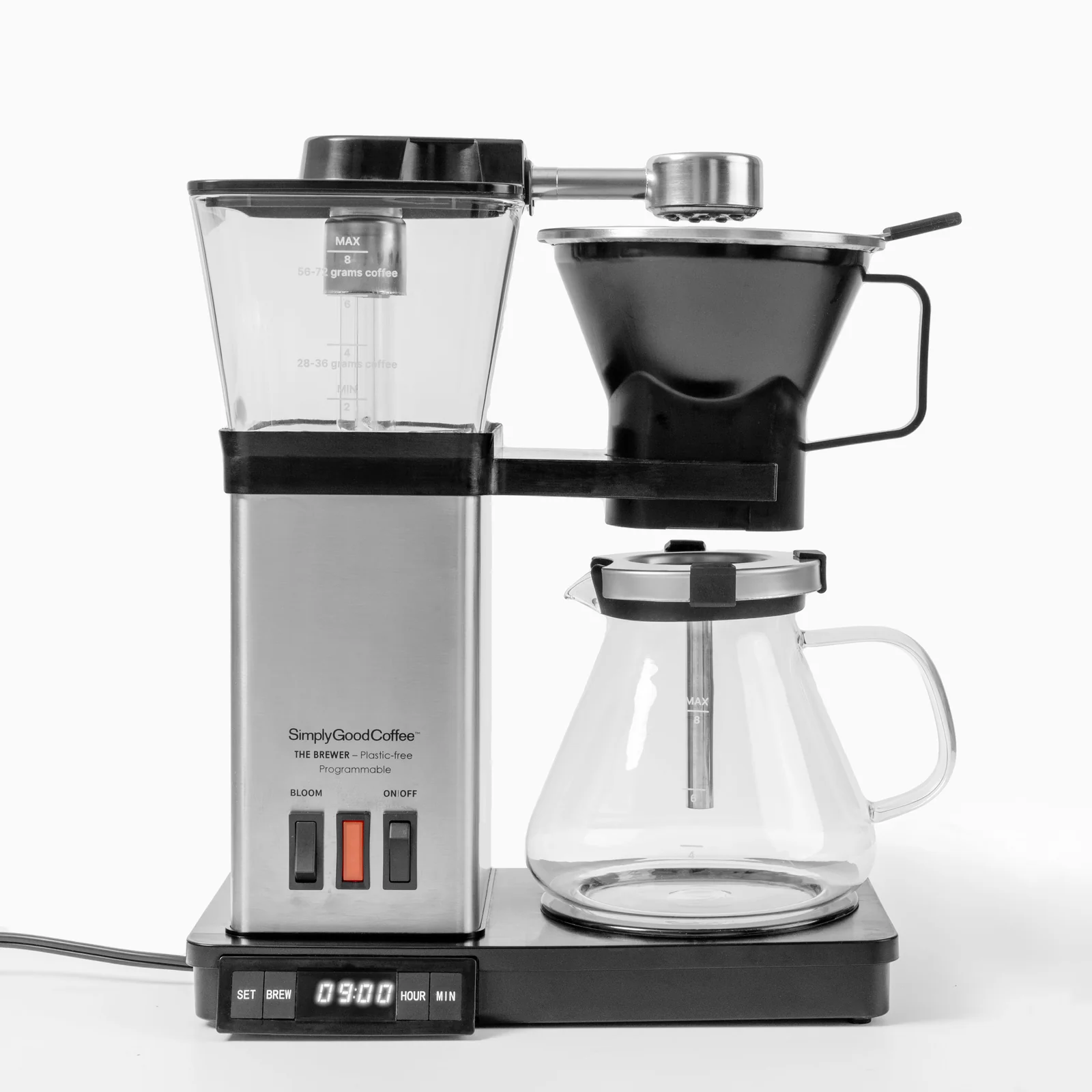 The Brewer - Plastic-Free Programmable coffee maker from Simply Good Coffee