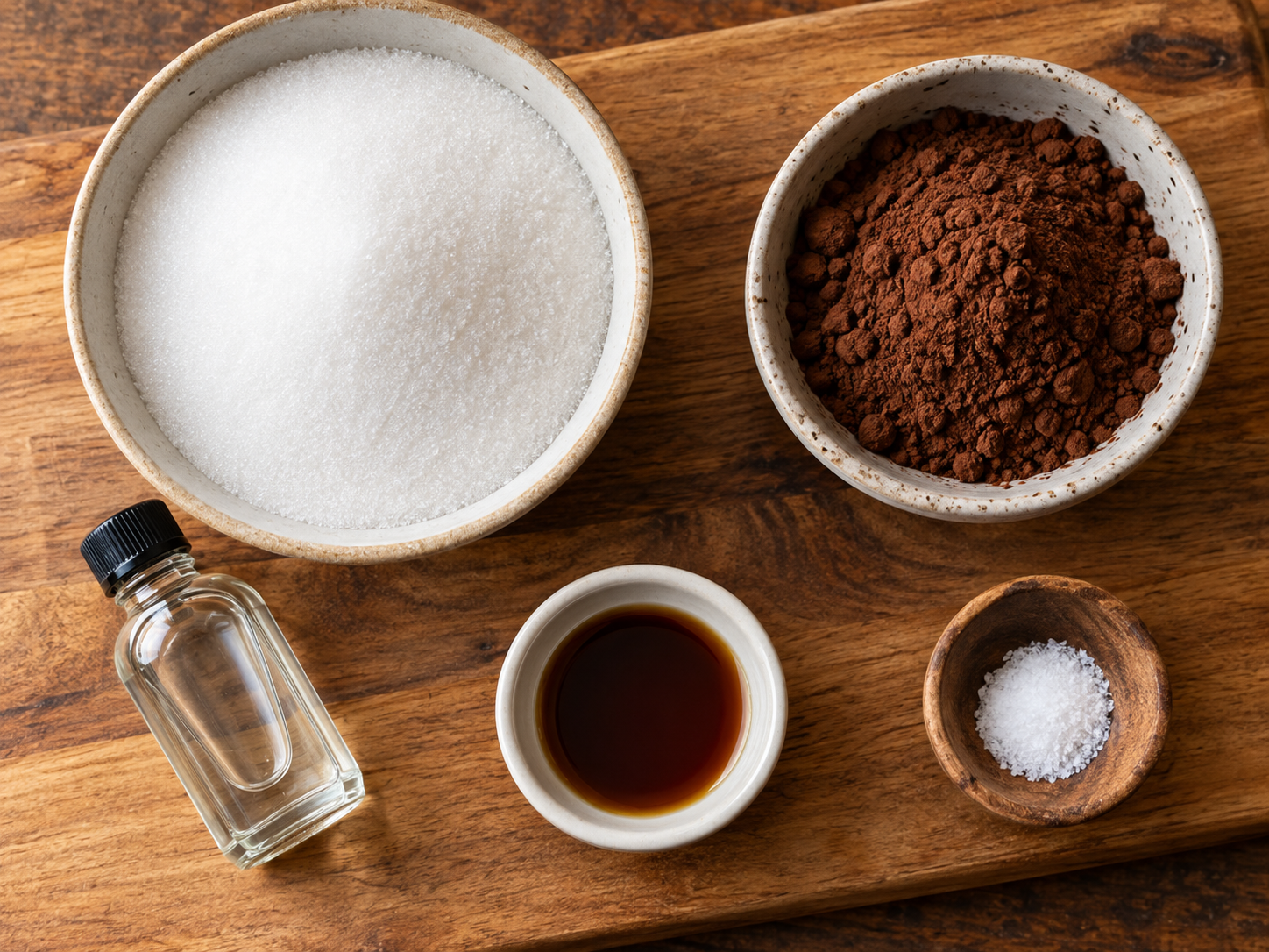 Peppermint mocha syrup ingredients: sugar, Dutch-process cocoa, peppermint extract, vanilla, salt